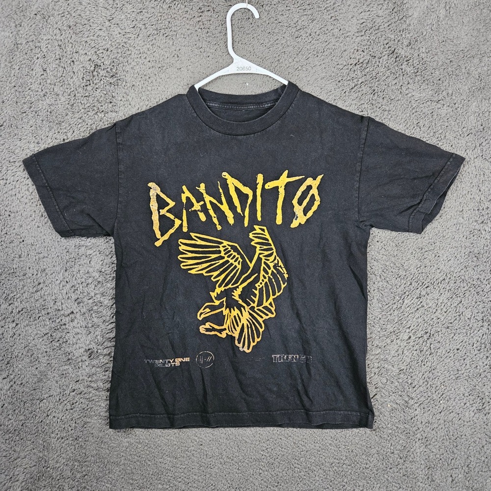 Twenty One Pilots Bandito Tour 2019 Trench Graphic T-Shirt Mens Black